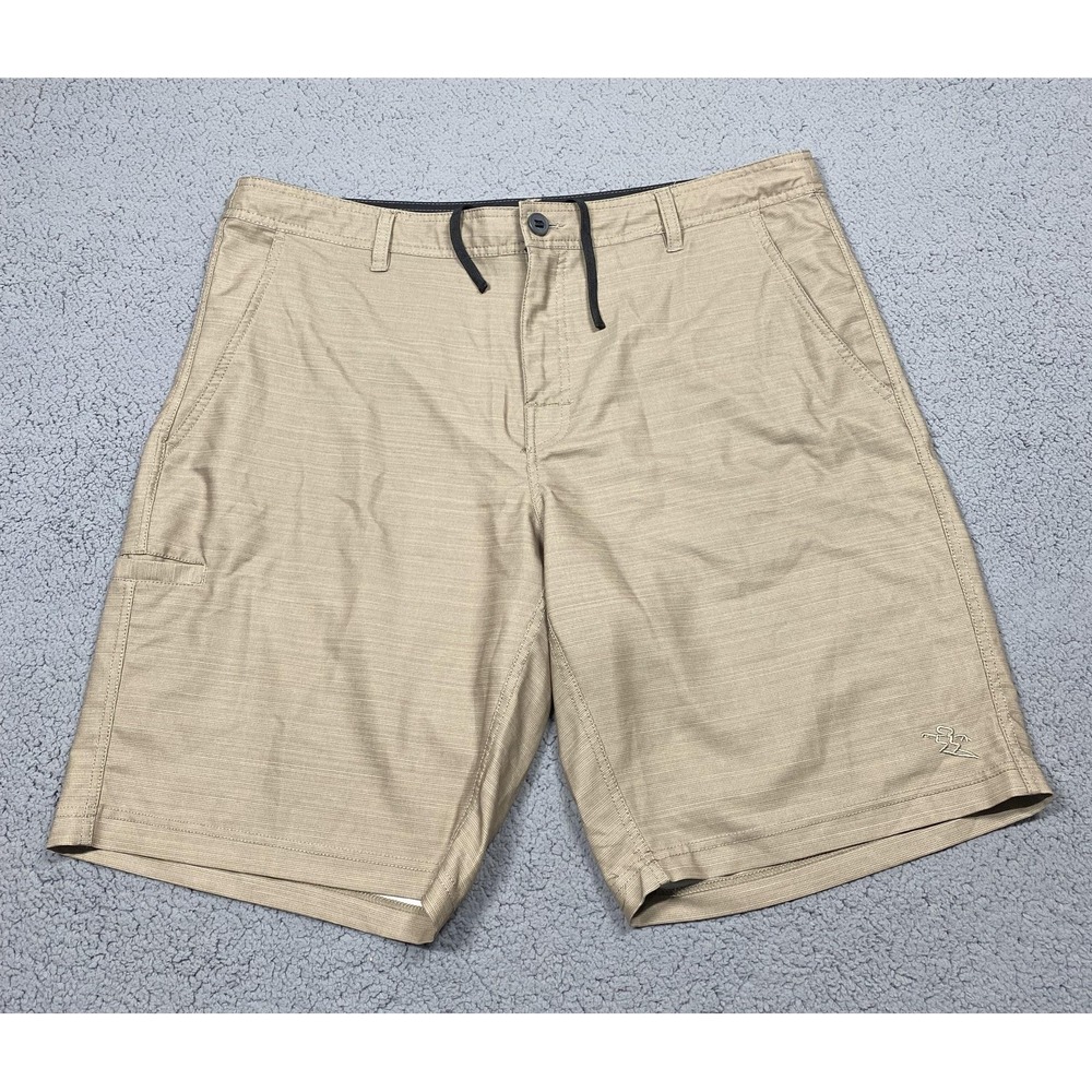 DaHui Hybrid Collection Shorts Mens 38 Beige Chino Stretch Quick Dry 11‎ Inseam